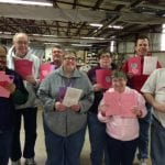 IVI team with Valentine's Day Cards